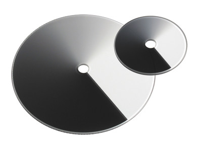 circular variable neutral density filters with 2 nd filter sizes shown