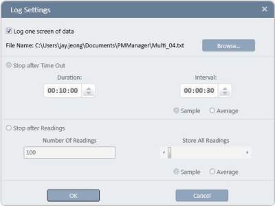 PMManager Log Setting