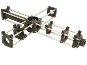 optics cage used in beam routing interferometer application